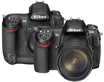 Nikon D3 a Nikon D300